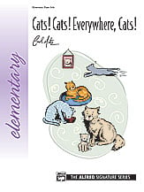 Cats Cats Everywhere Cats piano sheet music cover Thumbnail